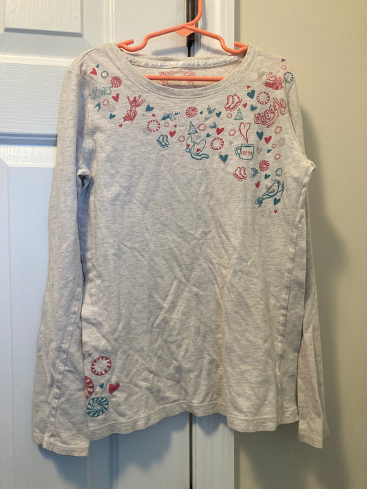 Seller #57 Girls Old Navy 14 winter scene, long sleeve tee