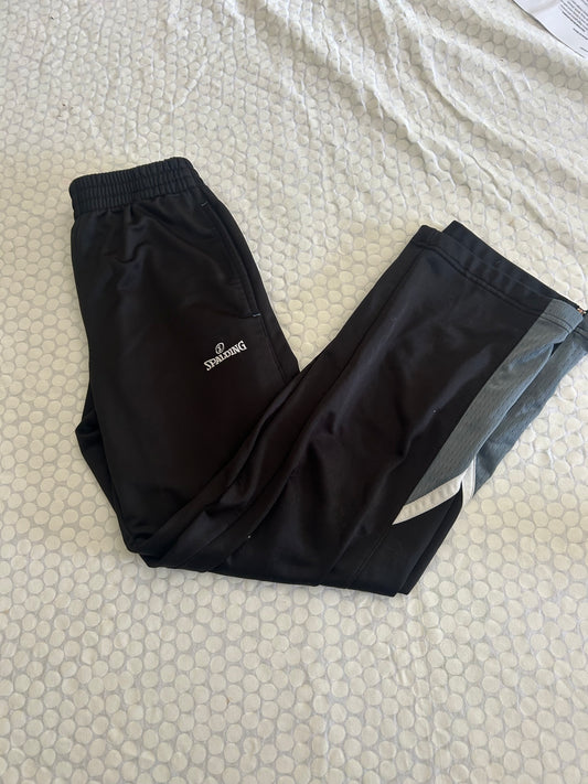 136 spalding sweatpants black size 10/12
