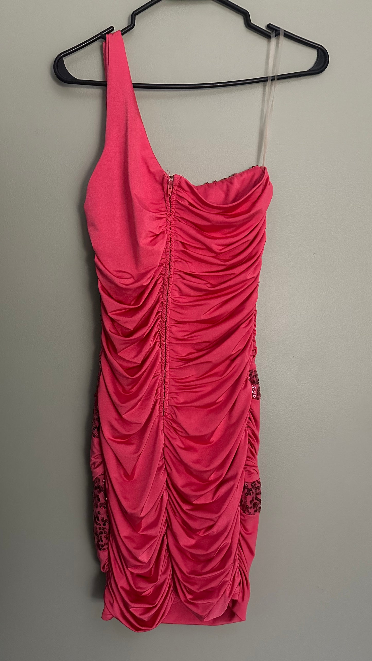Apricot Colored Semi-Formal Dress, Size M