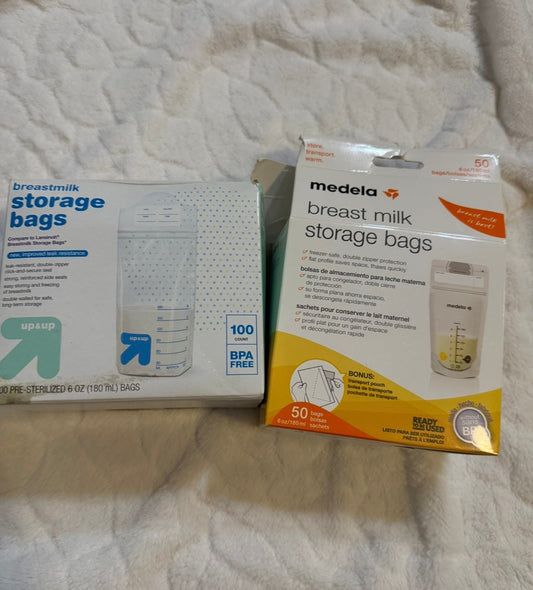 #53 breast milk storage bags - open package