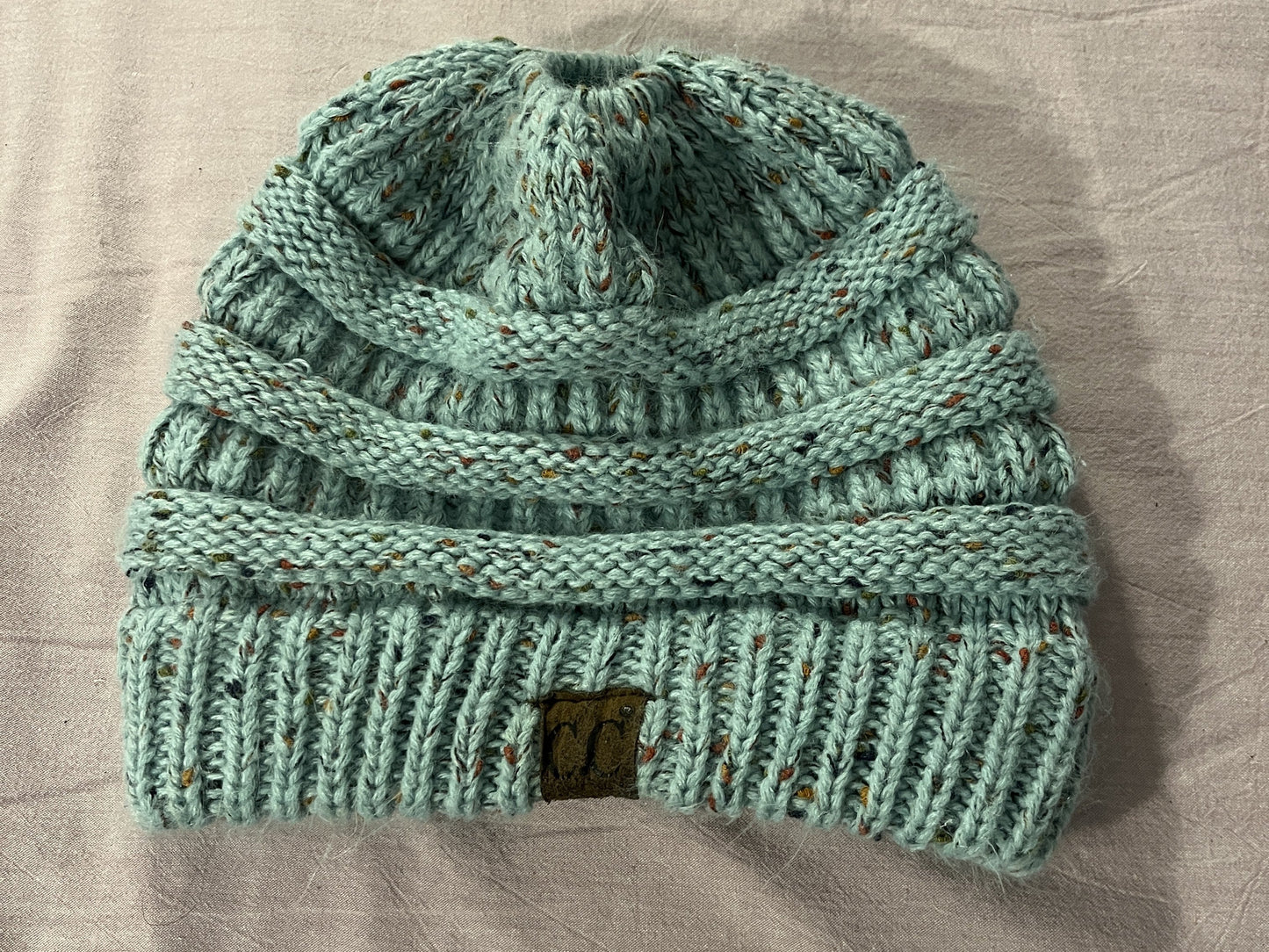 #211 CC Aqua Pony Tail Hat