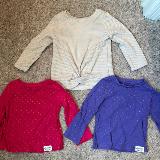 #139 Size 2T Long Sleeve Shirt Lot