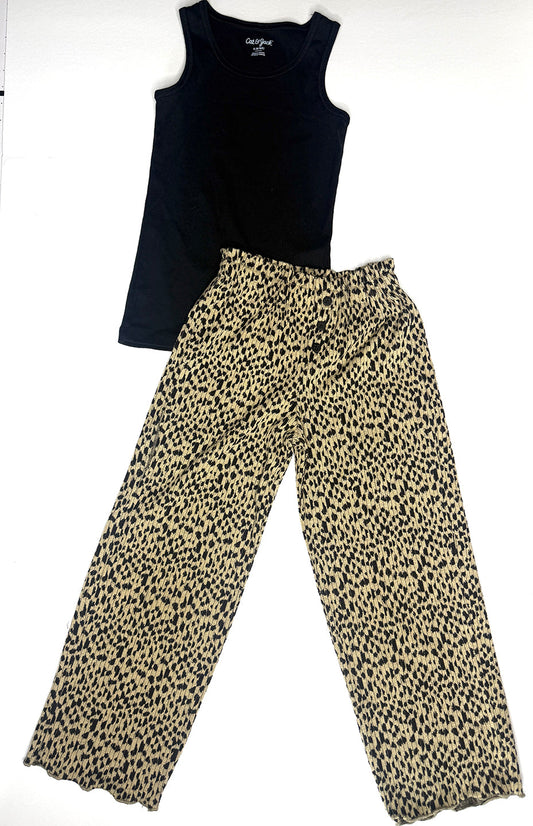 Seller 89 Girls Outfit - Zara Pants size 122 (7) fits like a small EUC and Cat and Jack Small Black Tank VGUC