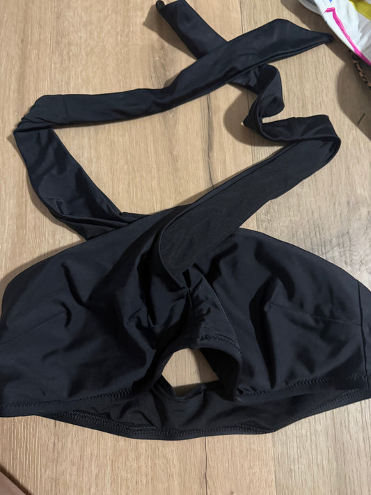 Seller #30 Aerie Women's Crossover Keyhole Halter Bikini Top - Size Large NWOT