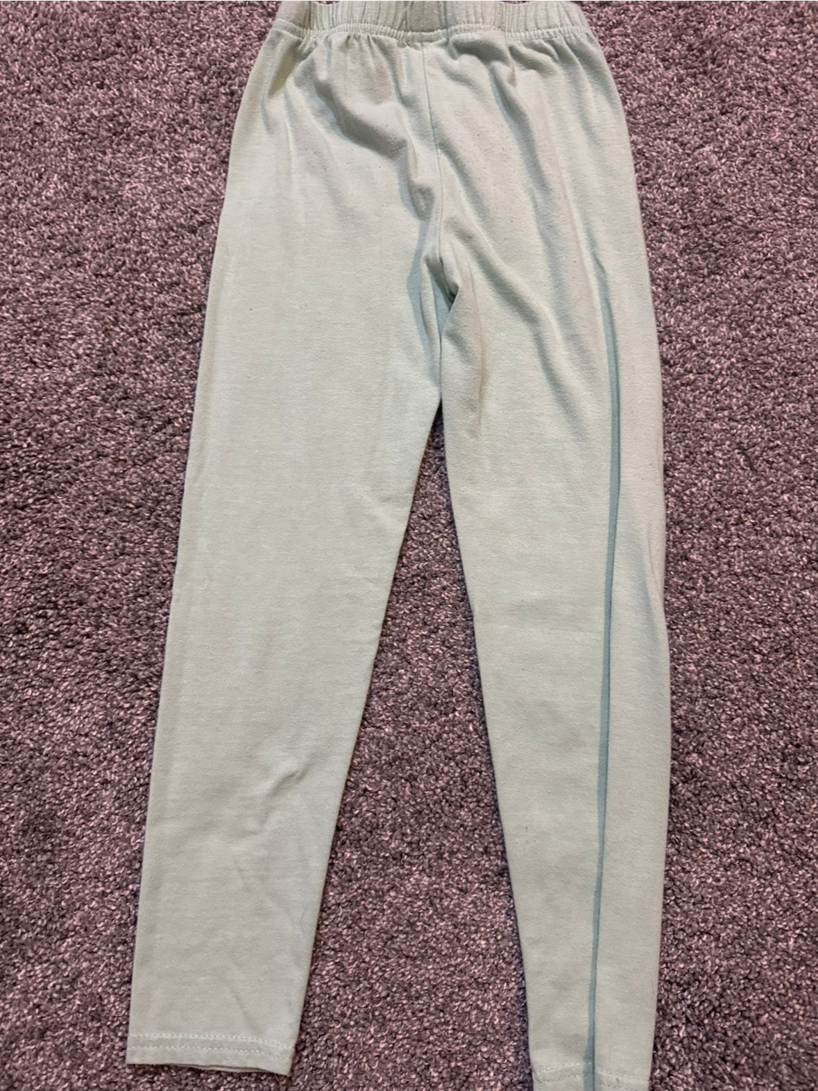 #53 girl leggings size 7: set of 2