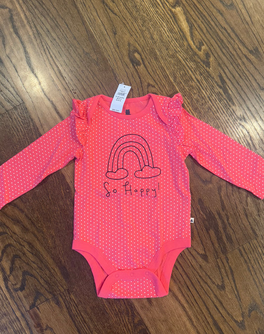 Seller #172 Gap Long Sleeve Rainbow Onsie Size 12-18 Months- NEW