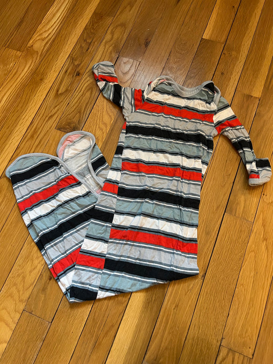 Seller 128 - Little Sleepies Striped Newborn Gown