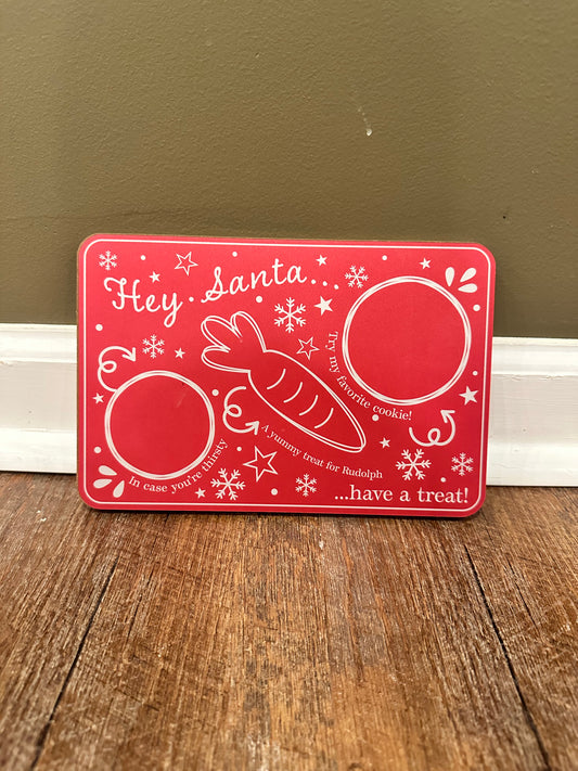 Seller #168 Santa Cookie Plate - New