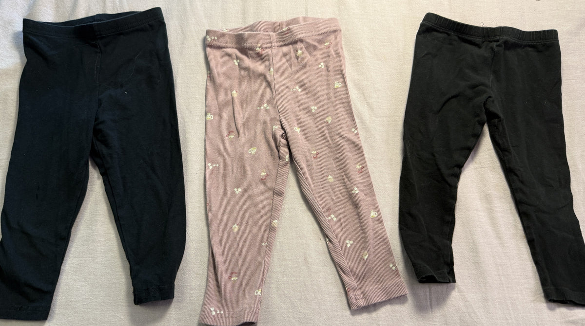 #103 24m Purple Flower Pants Set