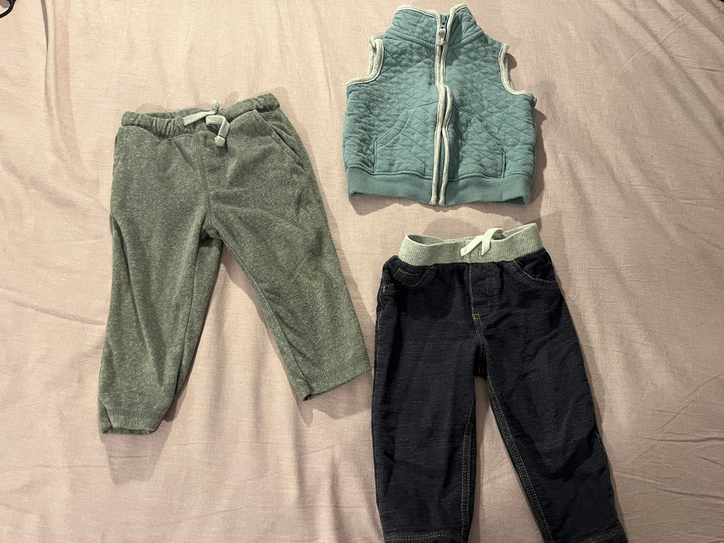 #211 12m Blue Vest/Stripe Top Bundle