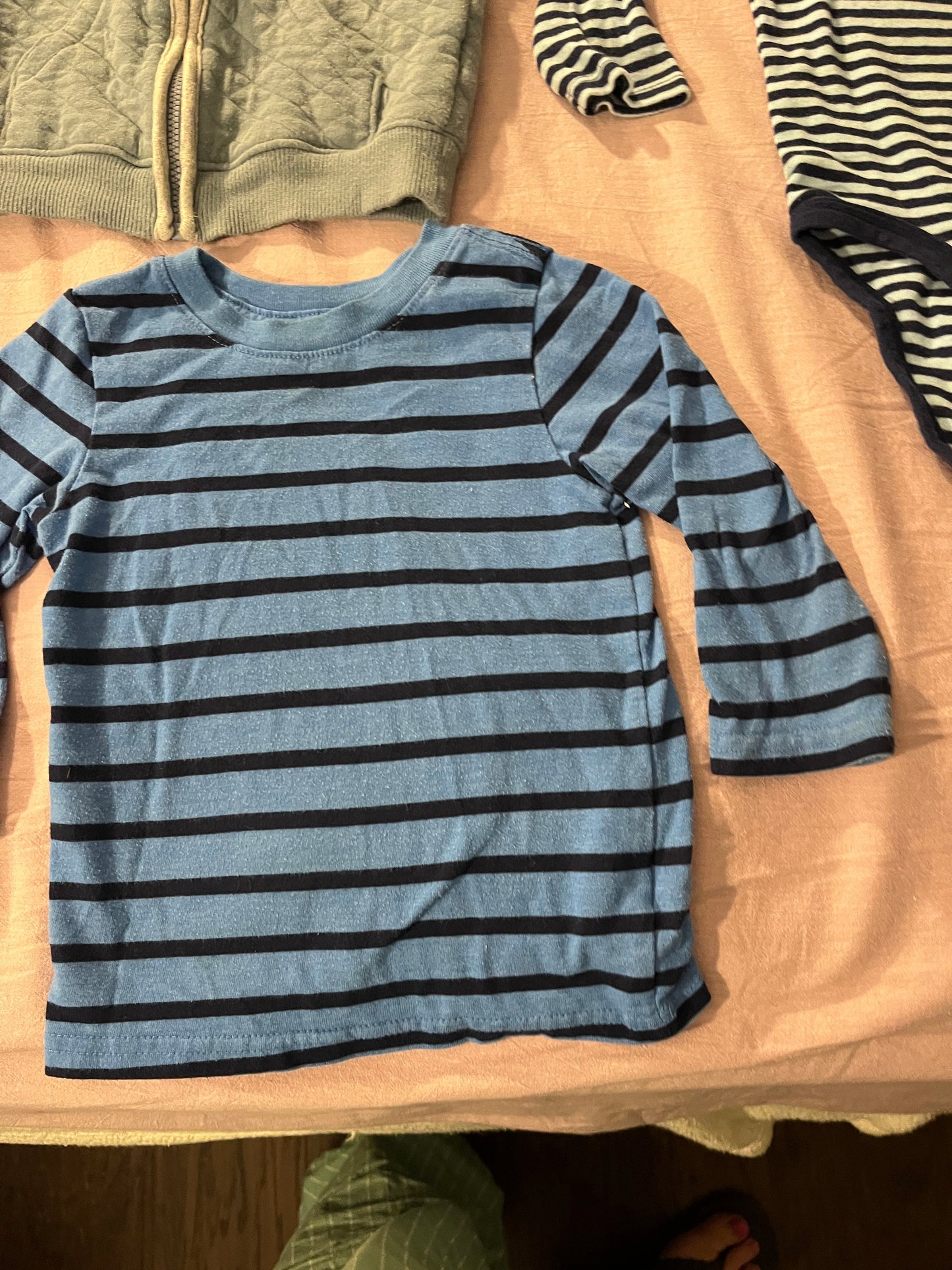 #211 12m Blue Vest/Stripe Top Bundle