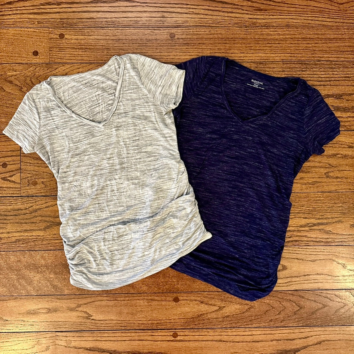 Women's Motherhood Maternity Short Sleeve Shirts, set of 6 - size S