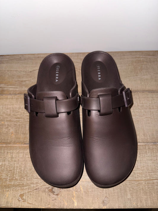 #106: REDUCED Womens 9 Brown Rubber Birkenstock Dupes