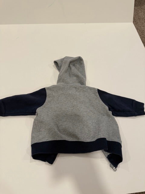 #9 -  Old Navy -  Grey/Navy Full Zip Hoodie Infant's SIZE  12-18M REDUCED