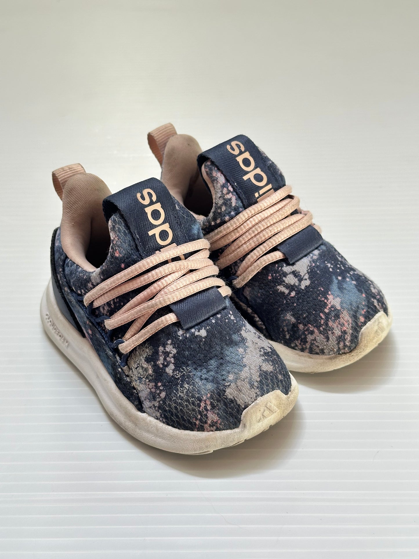 Seller #168 Adidas Girls Size 5 Blue/Pink Sneakers