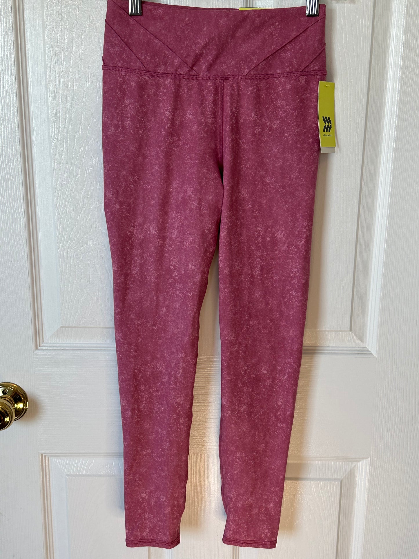 New NWT Girls All in Motion High Rise Leggings Sz 10 / 12 Mauve Pink