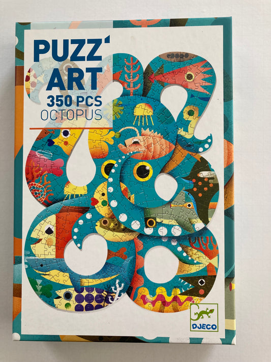 #91 Djeco 350-piece Puzz Art Octopus puzzle EUC