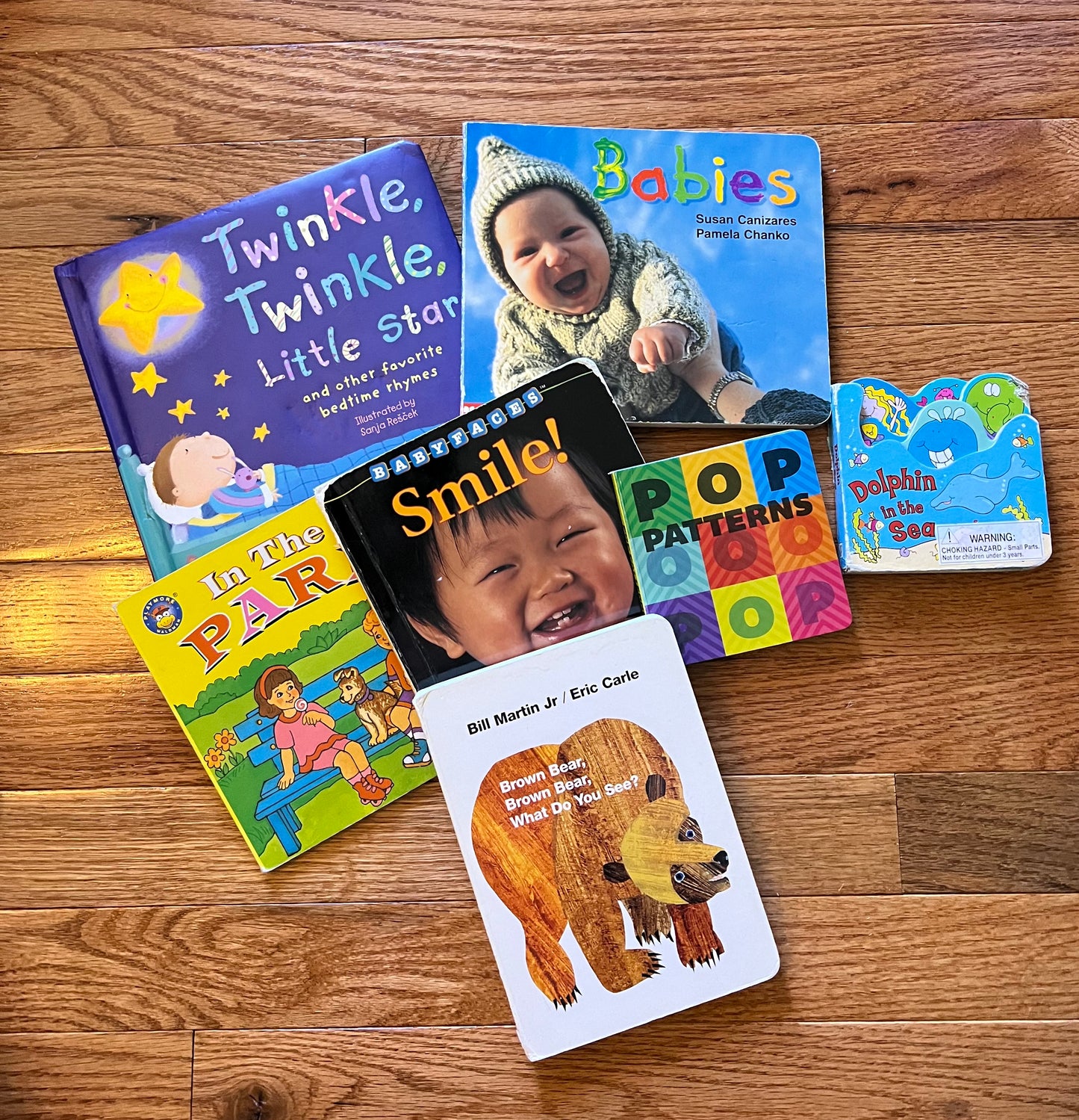 7 assorted baby books
