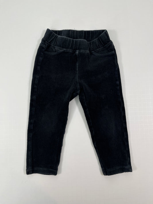 PPU 45242 Hanna Andersson 18-24m black ribbed pants