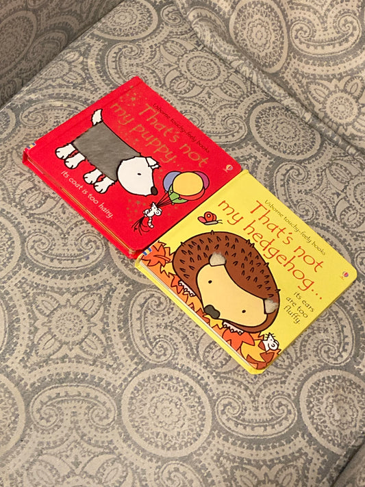 Seller #57 2 Usborne Sensory Books - That’s Not My Puppy and That’s Not My Hedgehog