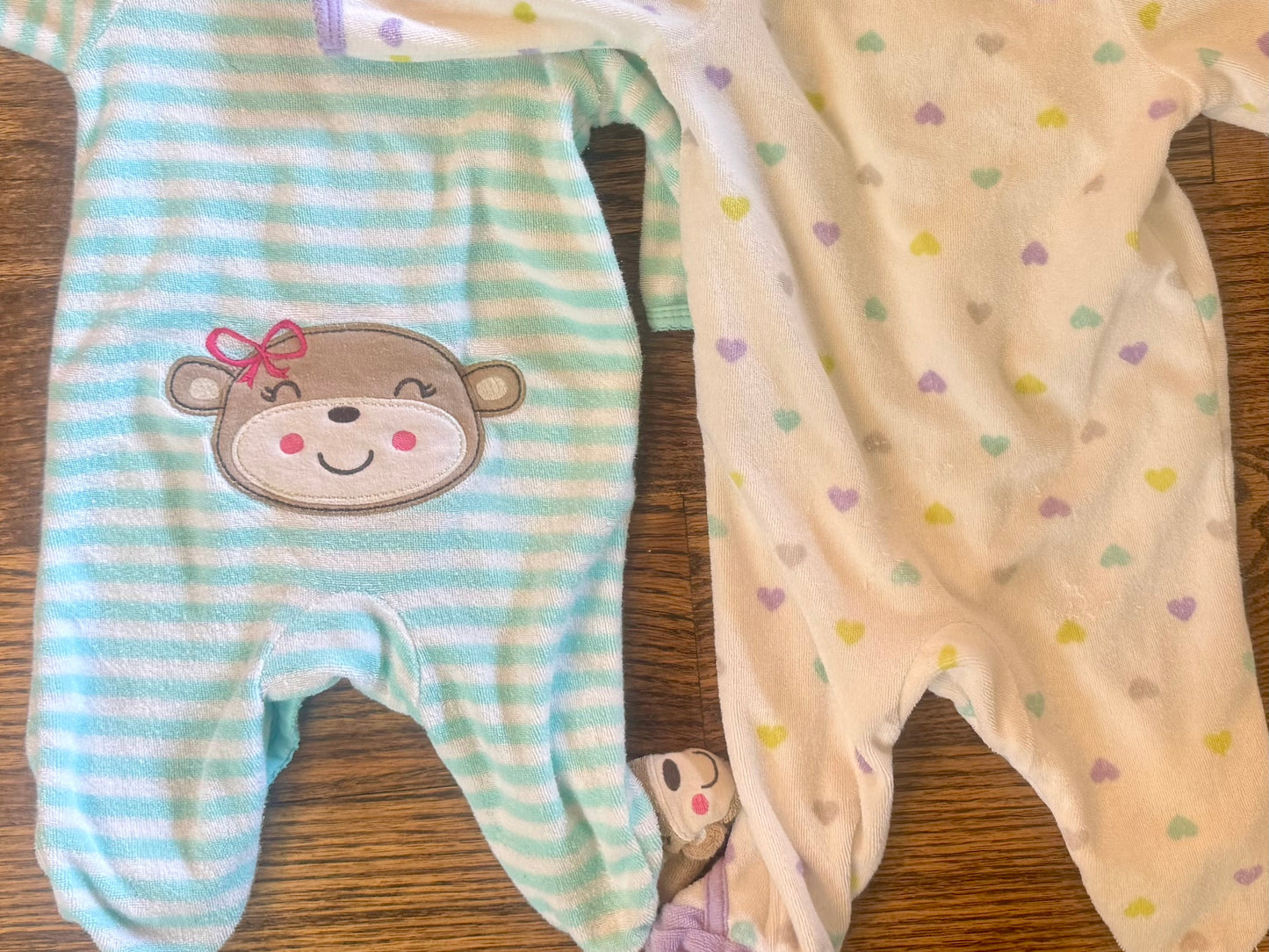 Seller #172 Carter’s Baby Girl Sleepers Size NB