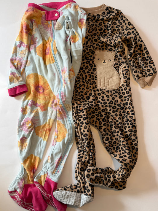 Seller #12 18mo Girls Footed Pajama Set (BurtsBees and Cater's)