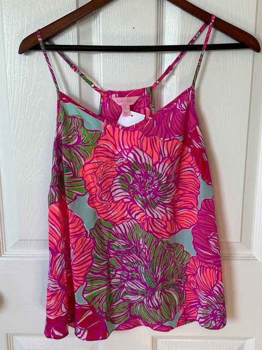 Lilly Pulitzer Women’s Halter Tank Top Sz Small Pink