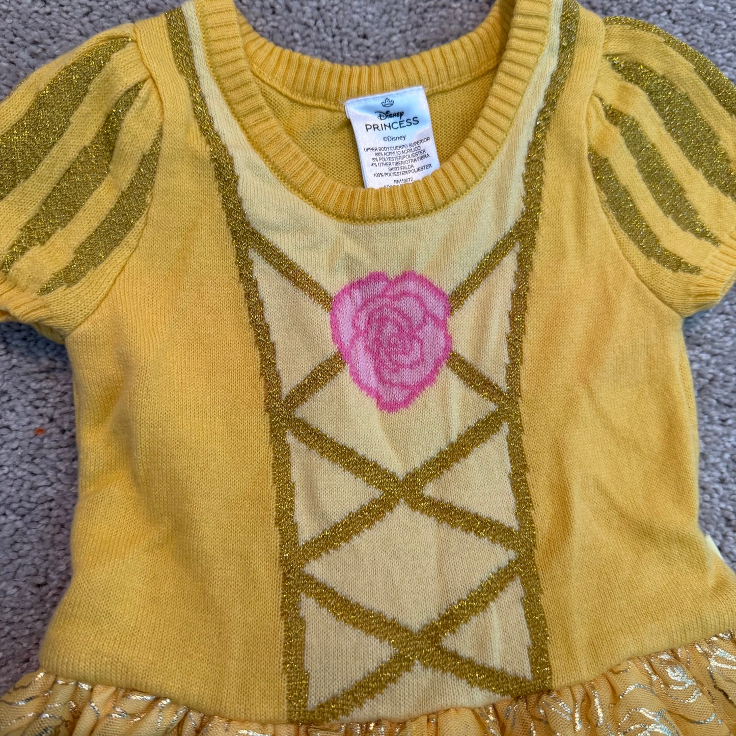 #139 Size 4T Belle Princess Sweater Dress