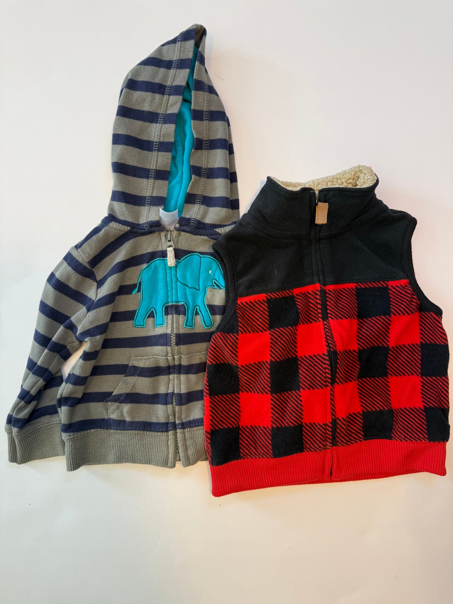 Seller #12 9mo Boys Carter's vest and sweatshirt