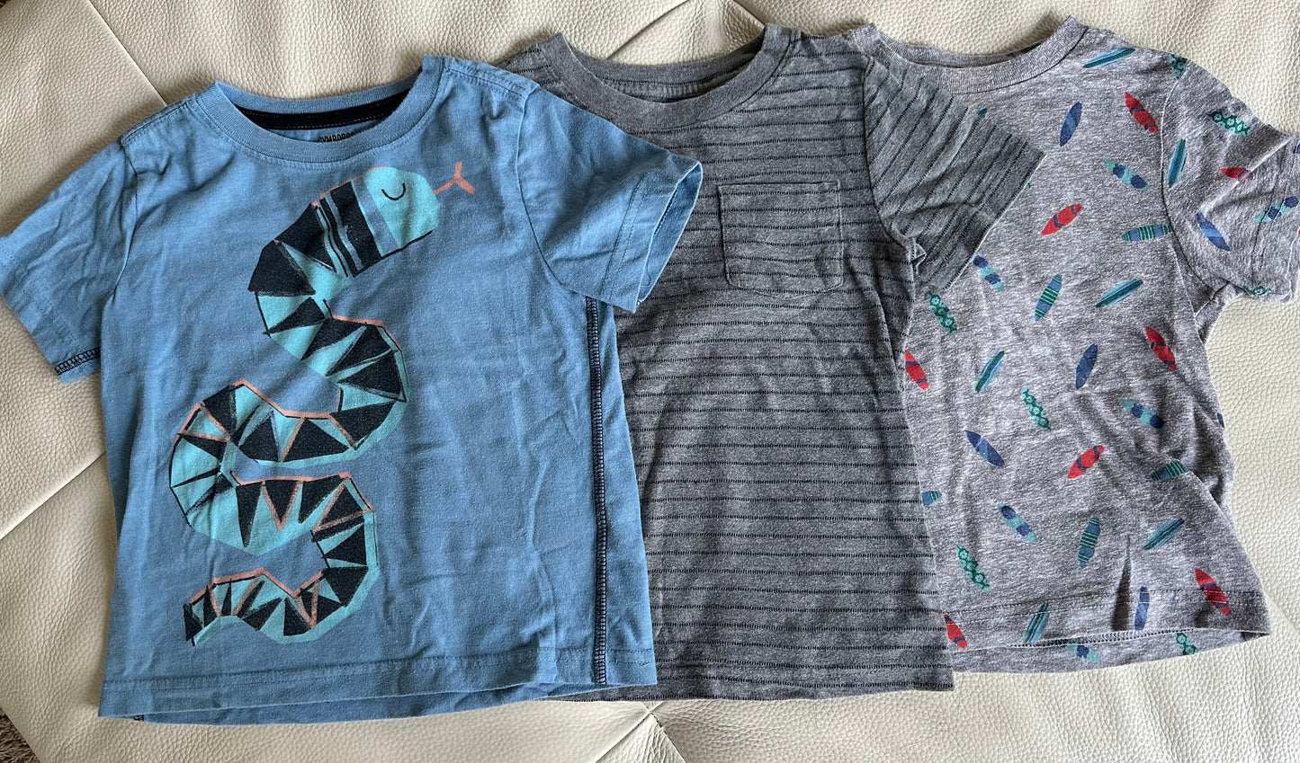 #43 Set of boys size 3 tshirts - cat&jack, Gymboree and Tucker +Tate