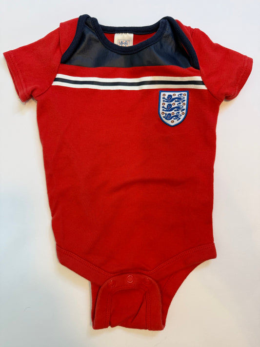 Seller #12 12-18mo Gender Neutral England Soccer Onsie