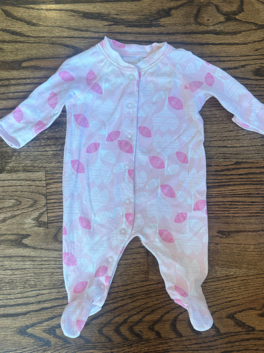 Seller #172 Hanna Andersson Organic Cotton Girls Sleeper Size 0-3M