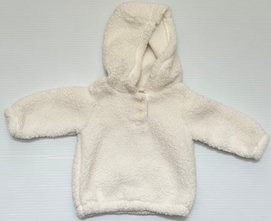 Seller #168 Carters Girls 3m White Sherpa Hoodie