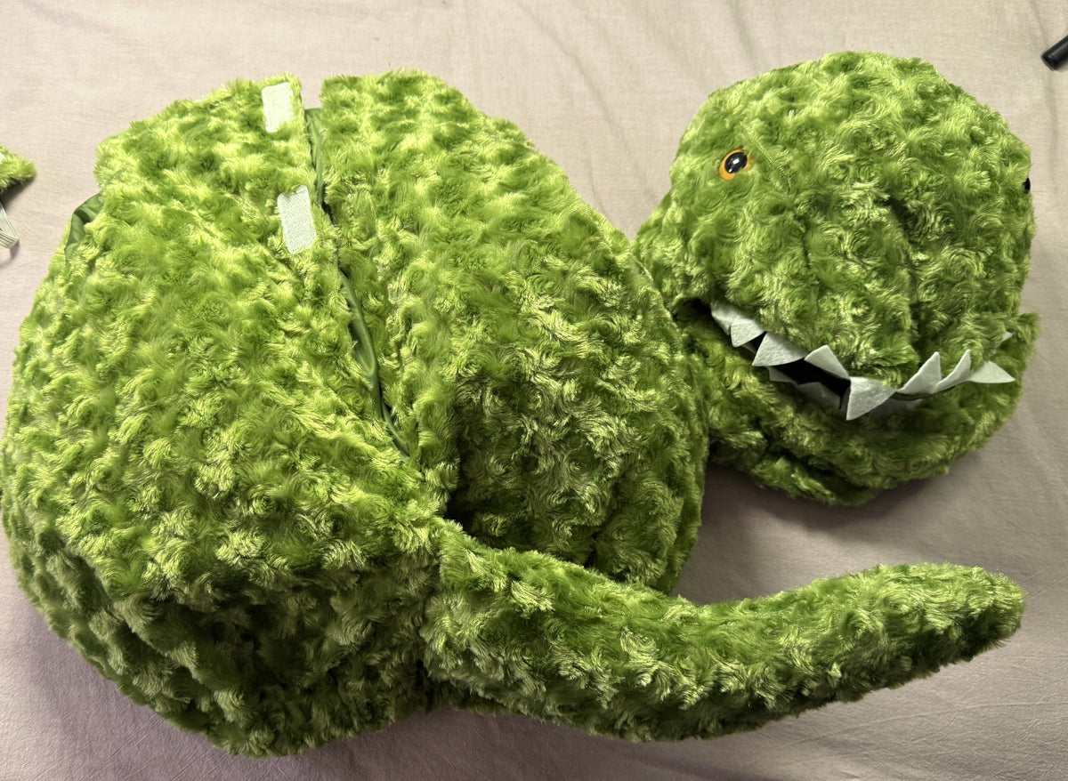 #103 2T Green Dinosaur Costume with Feet
