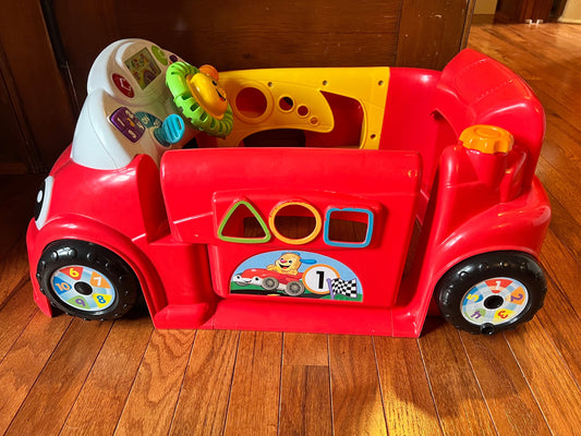 #98 Fisher Price PPU Learning Toy Laugh and Learn Crawl Around Car Activity Center