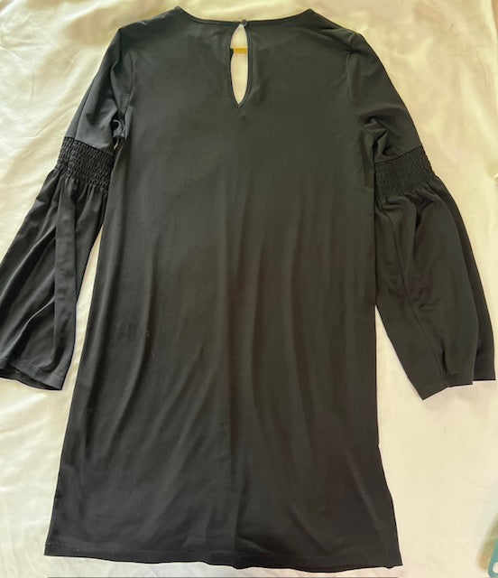 Michael Kors Black LS Shift Dress Women's Sz S