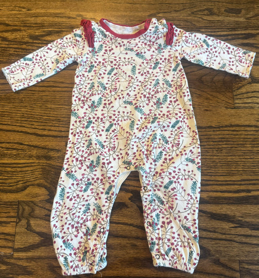 Seller #172 Burt’s Bees Baby Girls Holiday Romper Size 6-9M