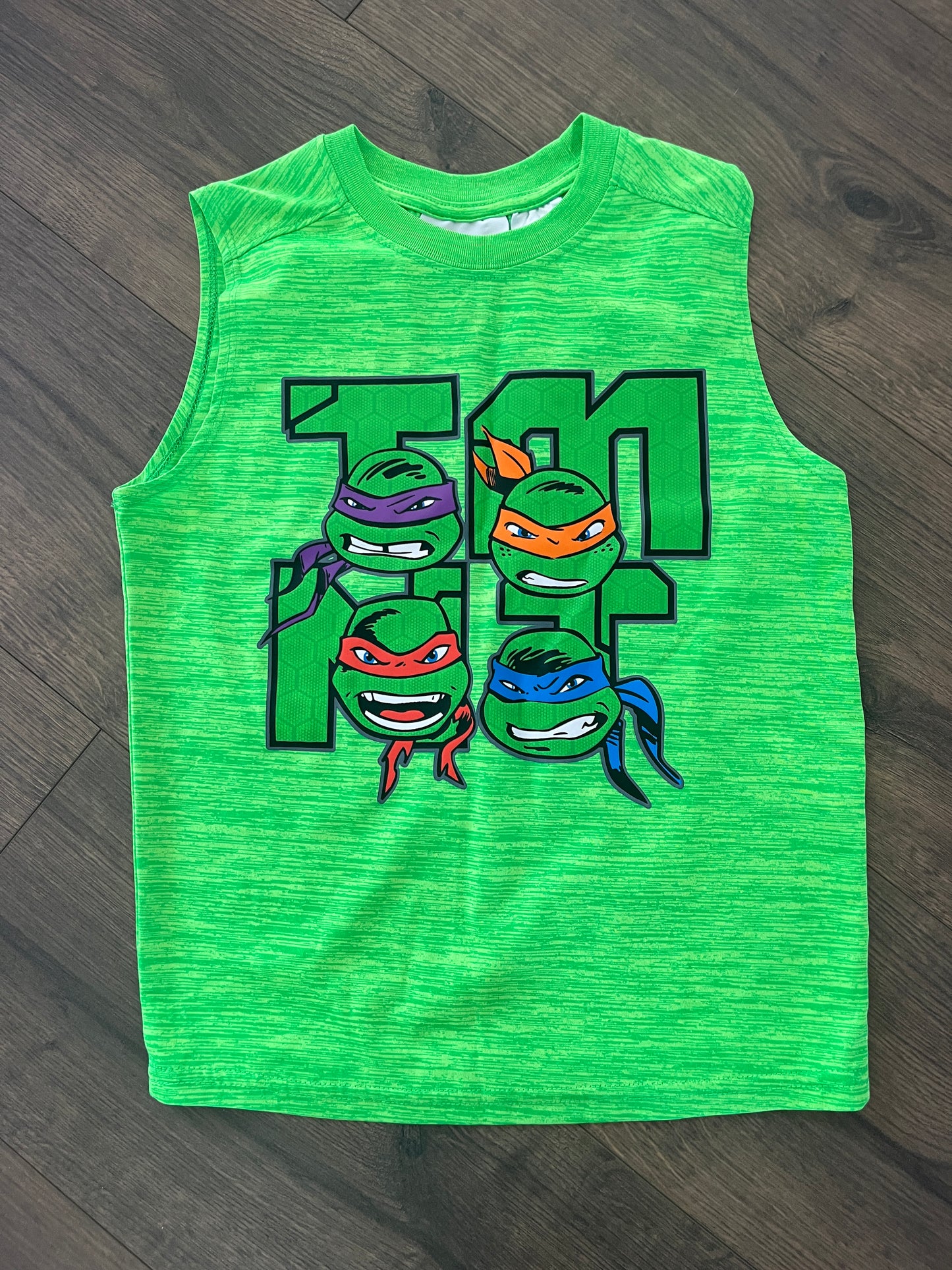 137 Boys Size 8 TMNT sleeveless dri-fit shirt  BNWOT