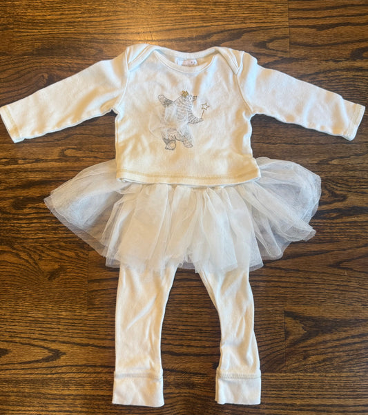 Seller #172 Mud Pie Girl Ballerina Bear 2 piece Set Size 6-9 m