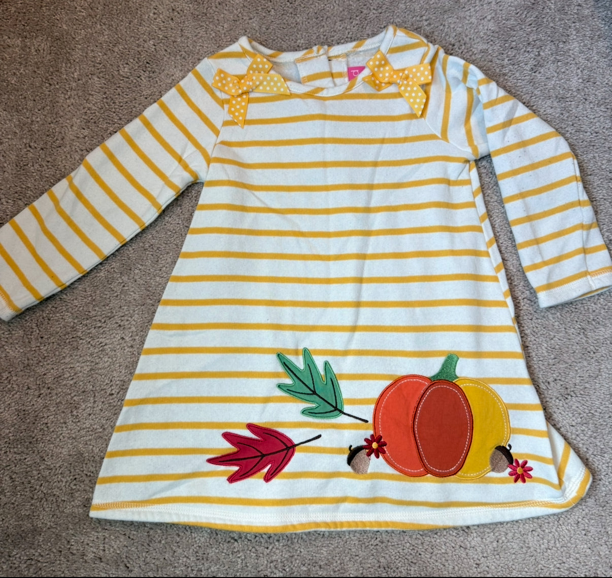 #139 Size 3T Goodland Pumpkin Sweater Dress