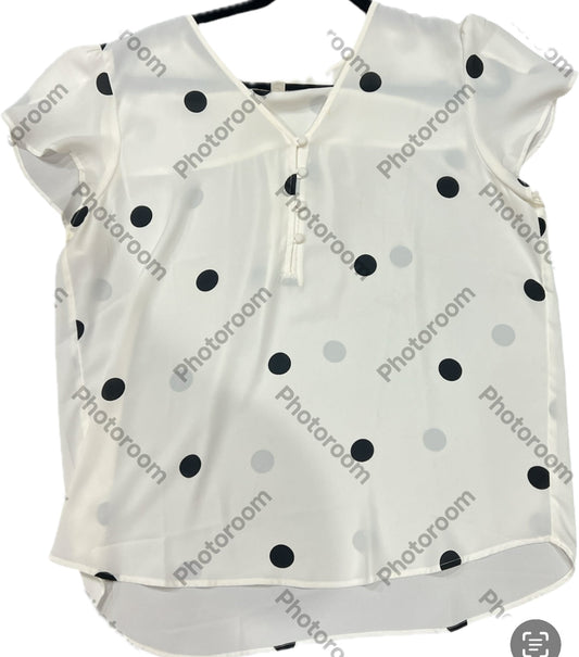 *REDUCED*  104-  Loft Polka dot blouse sz large