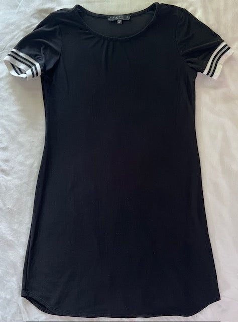 Tiana B. Black SS Tee Shirt Dress Women's Sz S