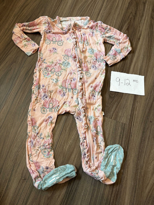 #138 - 9-12 Mo Posh Peanut (Bamboo) Pumpkin Fairytale Zippy GUC