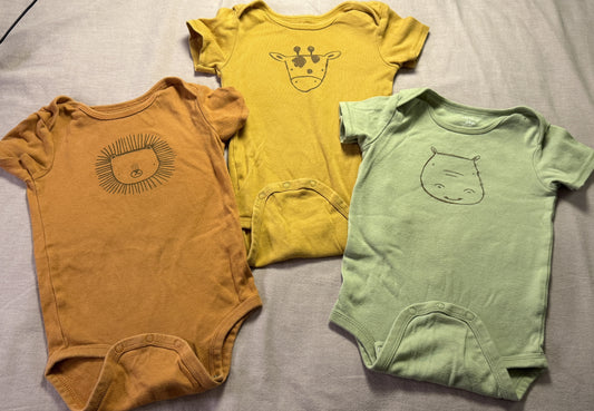 #103 24m Animal Onesie Set