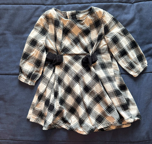 SELLER #6 Carters 9M Black Plaid Dress