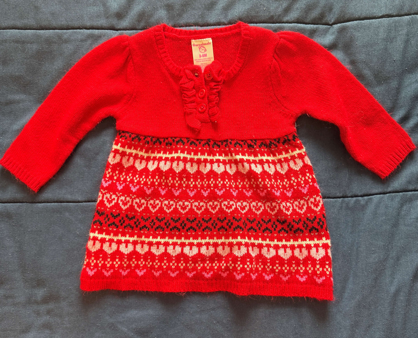 SELLER #6 9M Red Heart Sweater