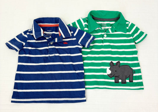 Boys 18 Months Carters Striped Polo Shirts