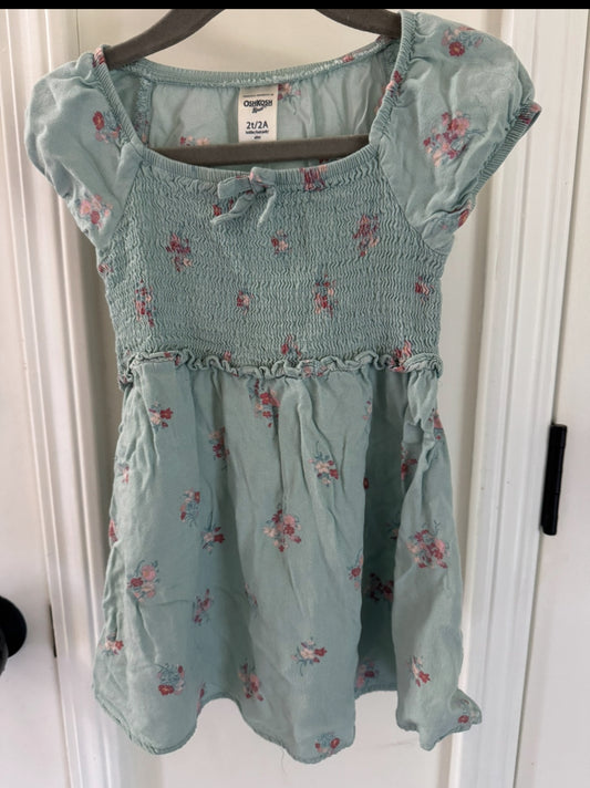 #207 Oshkosh floral dress size 2T