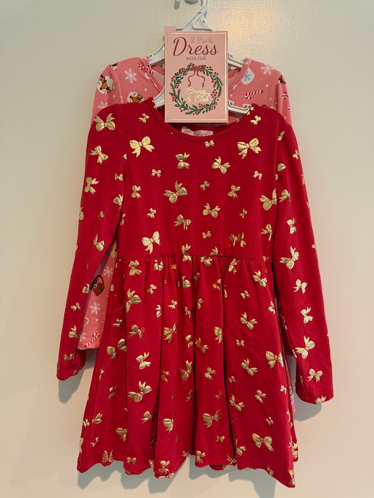 #9 Girls Size 6 Bundle of 2 Holiday Dresses