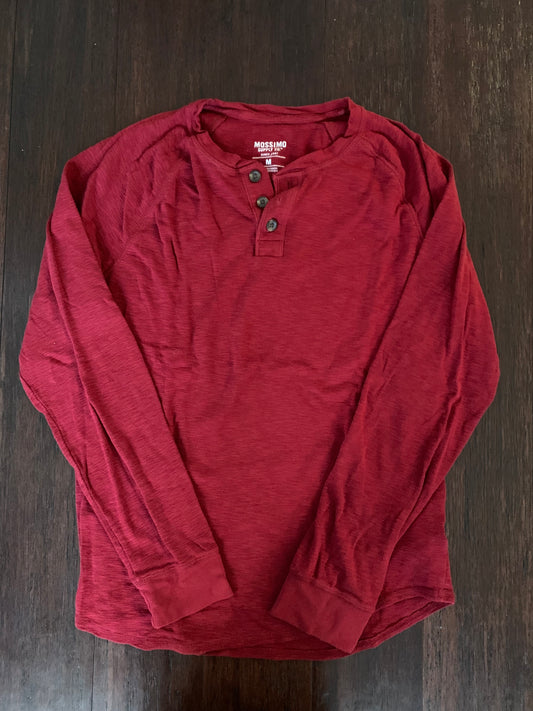 Seller 42, Mossimo Red Henley, Men's Size M